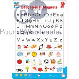 Wholesale 20 Educational Magnetic Letters Sheet | Pound Wholesale