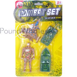 Wholesale Red Deer Toys Army Combat Set 4pc | Pound Wholesale