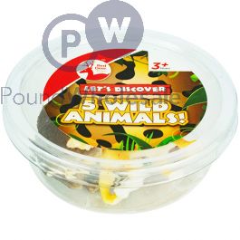 Wholesale Red Deer Toys 5 Wild Animals Tub 5 Pack Cdu | Pound Wholesale