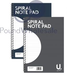 Spur Note Pad Wholesale U. Spiral Notepad 200 X 280mm Assorted Colours | Pound Wholesale
