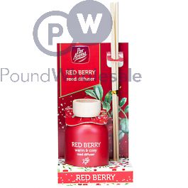 Red Berry Reed Diffuser Wholesale Pan Aroma Red Berry Reed Diffuser 50ml Cdu | Pound Wholesale