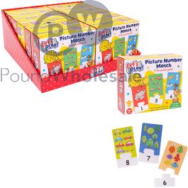 First Steps Let's Play Picture Number Match Puzzle Game Cdu box view