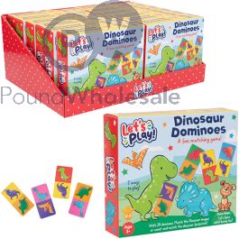First Steps Dinosaur Dominoes Game 28 Pack Cdu box view