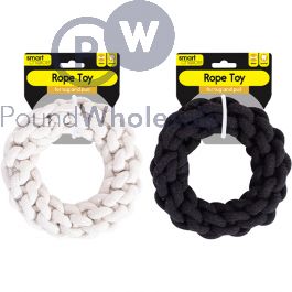 Wholesale Smart Choice Knotted Rope Ring Dog Toy 16cm Assorted Colours ...