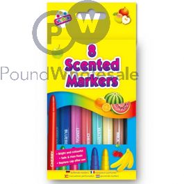 Shutterbox Markers Wholesale Artbox Assorted Colour Scented Markers 8 Pack | Pound Wholesale