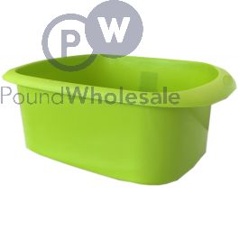 Wholesale Rectangular Washing Up Bowl 11ltr Lime Pound Wholesale