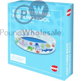 Wholesale Hoot Kids Three Ring Pvc Sea-life Paddling Pool 1.22m X 0.25m ...