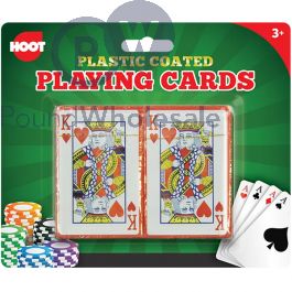 Hoot Plastic-coated Playing Cards 2 Pack box view