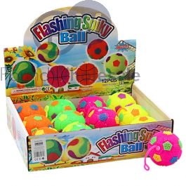 Wholesale Flashing Multicolour Spiky Ball On Stretchy String Assorted ...