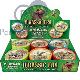 Jurassic Era Dinosaur Maze Game Cdu Assorted Colours box view