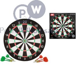 My Double-sided Dartboard Set 17" box view
