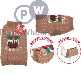 Wholesale Smart Choice Christmas Little Pudding Dog Jumper Medium 40cm | Pound Wholesale
