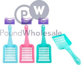 Wholesale World Of Pets Cat Litter Scoop 3 Assorted Colours Pound Wholesale