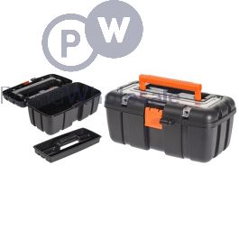 Koopman Stackable Box Wholesale Koopman Black Plastic Diy Toolbox 24cm X 12cm | Pound Wholesale