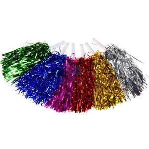 Cheerleader Pom Poms 2 Pack Assorted Colours