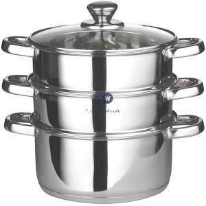 Prima Stainless Steel Steamer Set 3pc