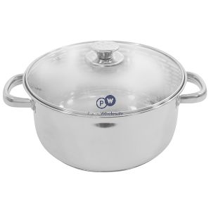 Prima Stainless Steel 22cm Casserole Dish 3.6l