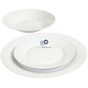 Prima White Porcelain Dinner Set 12pc