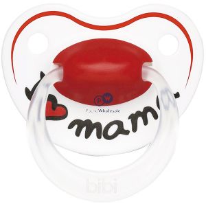 Bibi Happiness I Love Mama 0-6 Months Silicone Soother Cdu