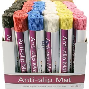 Prima Anti Slip Mat Assorted Colours 30cm X 150cm Cdu