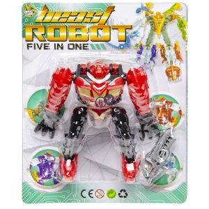 5-in-1 Beast Robot Action Figure Assorted