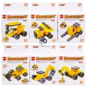 Build Your Own Construction Vehicle Building Blocks Play Set Cdu Assorted