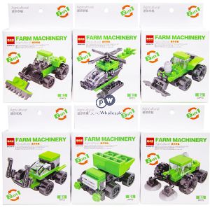 Build Your Own Farm Tractors Building Blocks Cdu Assorted