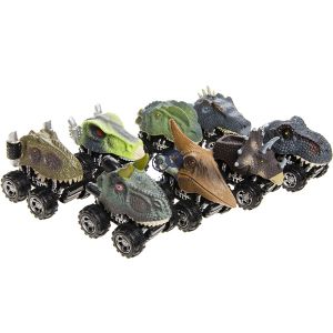 Pull-back Dinosaur Trucks Cdu Assorted