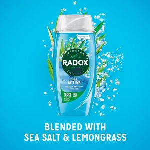 Radox Mineral Therapy Feel Active Sea Salt & Lemongrass Shower Gel 225ml