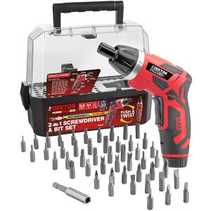 Dekton Power 3.6v 2-in-1 Screwdriver & Bit Set 51pc