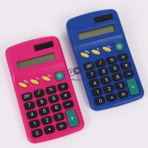 Just Stationery Pocket Calculator Assorted Colours