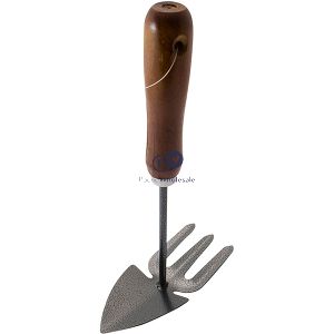 Marksman Wooden Handle Hand Fork & Hoe Garden Tool