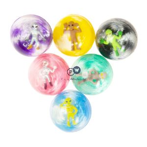 Space Alien Assorted Bouncy Ball 12 Pack