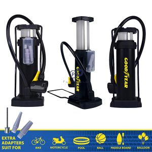 Goodyear Small & Compact Mini Foot Pump Set