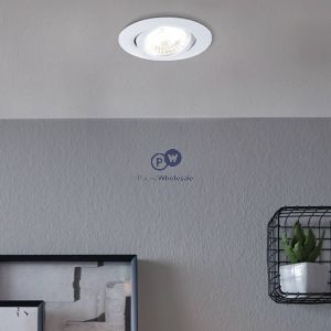 Eglo Tedo Recessed Spotlight Led Gu10 With Warm White Bulb