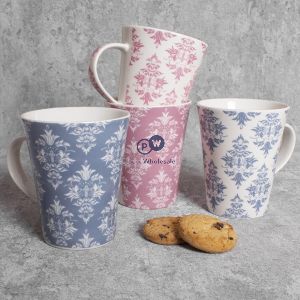 Mad About Mugs New Bone China Damask Mug 12oz Assorted