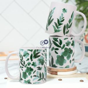 Mad About Mugs Green Foliage Abstract Print Mug 11oz Assorted