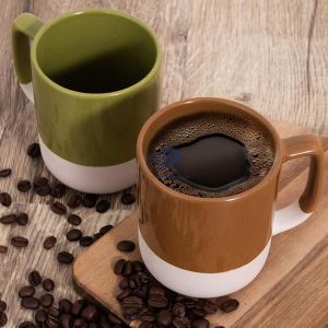 Mad About Mugs Stoneware Dipped Gloss Glaze Mug 340ml Assorted Colours