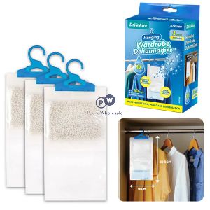 Dekton Dri Aire Hanging Wardrobe Dehumidifier 3 X 180g
