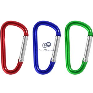 Dekton Assorted Colour Spring Loaded Snap Hook Set 3 Pack
