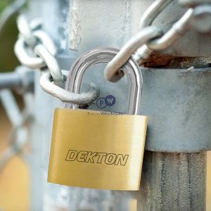 Dekton Anti-corrosive Snap Shut Brass Padlock 50mm