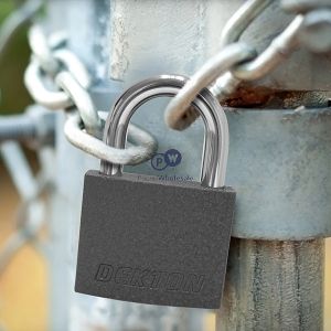 Dekton 60mm Iron Padlock With 3 Keys