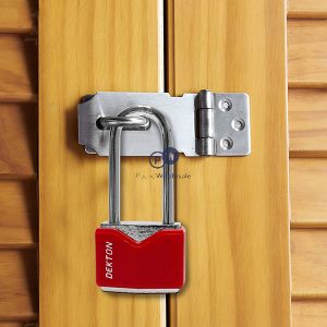 Dekton 40mm Long Shackle Protected Steel Padlock With 3 Keys