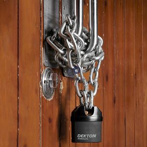 Dekton 50mm Closed Shackle High Security Padlock With 4 Keys