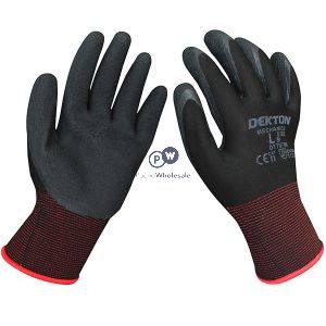 Dekton Mechanics Latex Foam Working Gloves 9/large