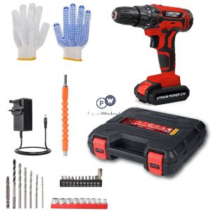 Dekton 21v 1300mah Li-ion Cordless Power Drill Set 29pc