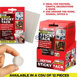 Dekton White Non-toxic Sticky Tack Cdu