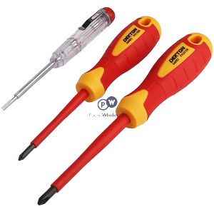 Dekton Vde Insulated Cr-v Screwdriver Set 3pc