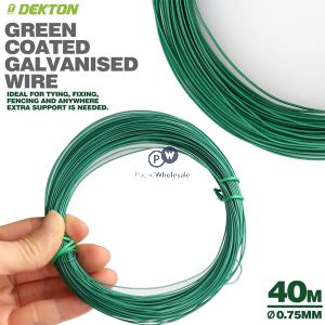 Dekton Green Pvc Coated Galvanised Wire 0.75mm X 40m