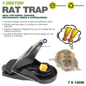 Dekton Reusable Rat Trap 7cm X 14cm
